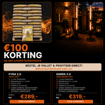 Verba Premium Houtpellets | Hogere Stookwaarde & Minder As