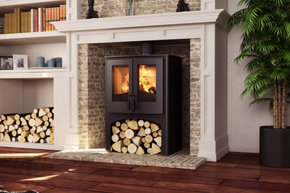 Nordic Fire LODGE met houtvak